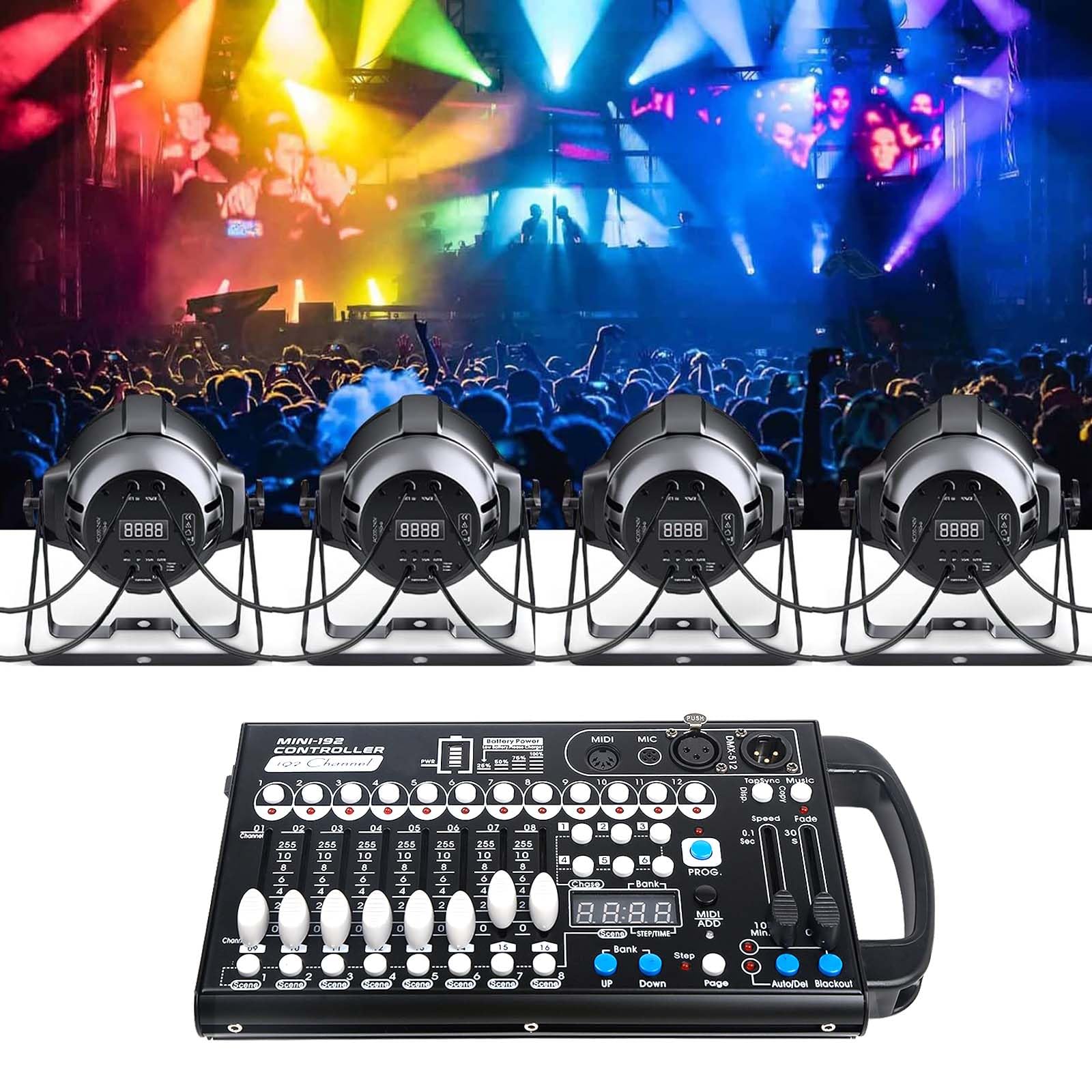 Amazon.com: Battery Dmx Controller with Midi, Portable Dmx